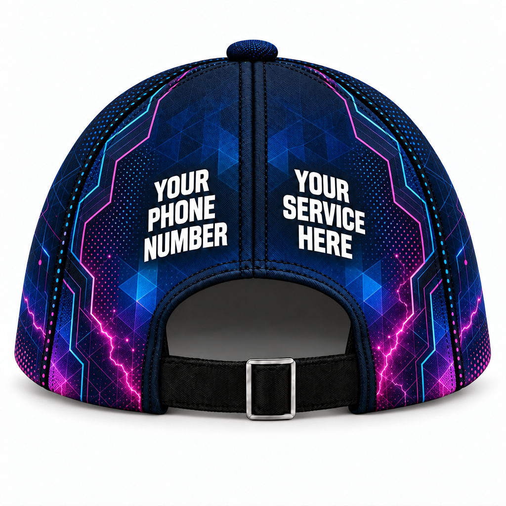 ELN019 personalized cap back product mockup