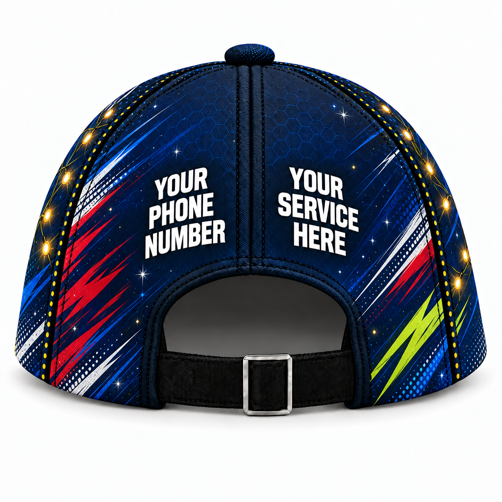 HLN001 personalized cap back product mockup