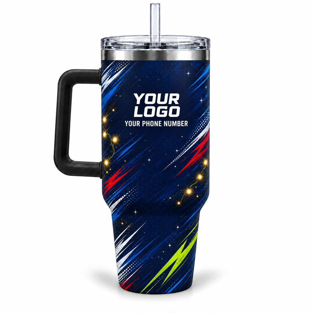 HLN001 personalized tumbler 40oz back product mockup