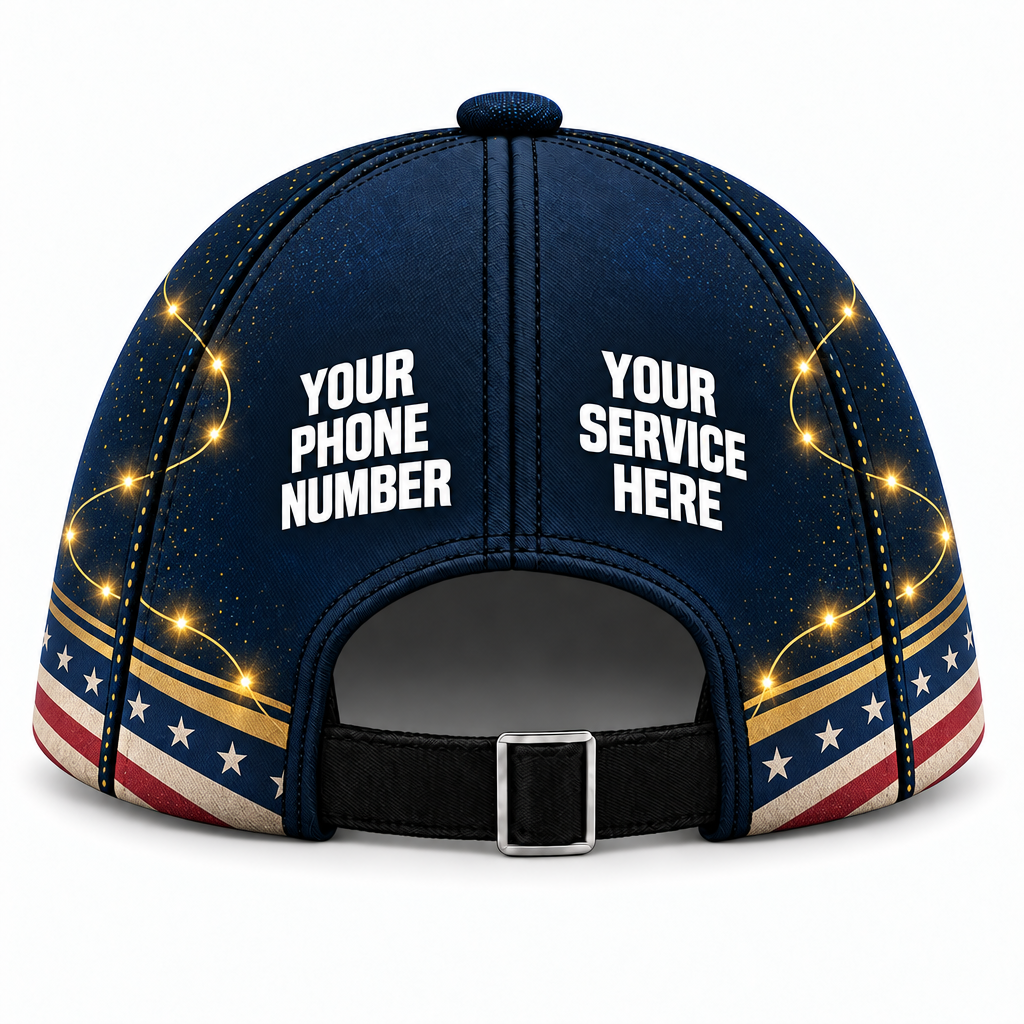 HLN005 personalized cap back product mockup