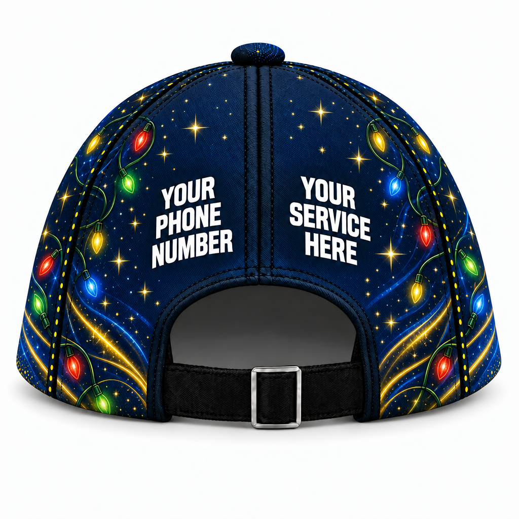 HLN006 personalized cap back product mockup