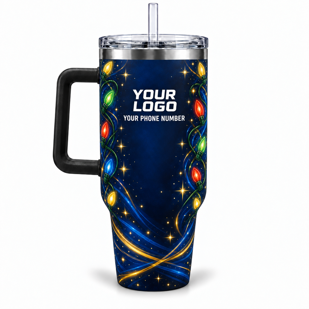 HLN006 personalized tumbler 40oz back product mockup