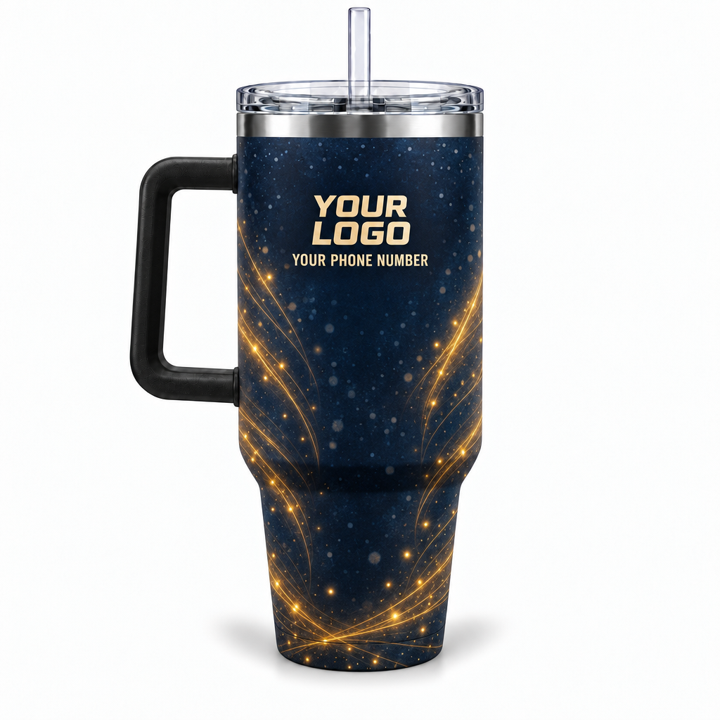 HLN013 personalized tumbler 40oz back product mockup