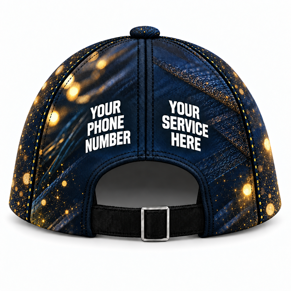 HLN014 personalized cap back product mockup