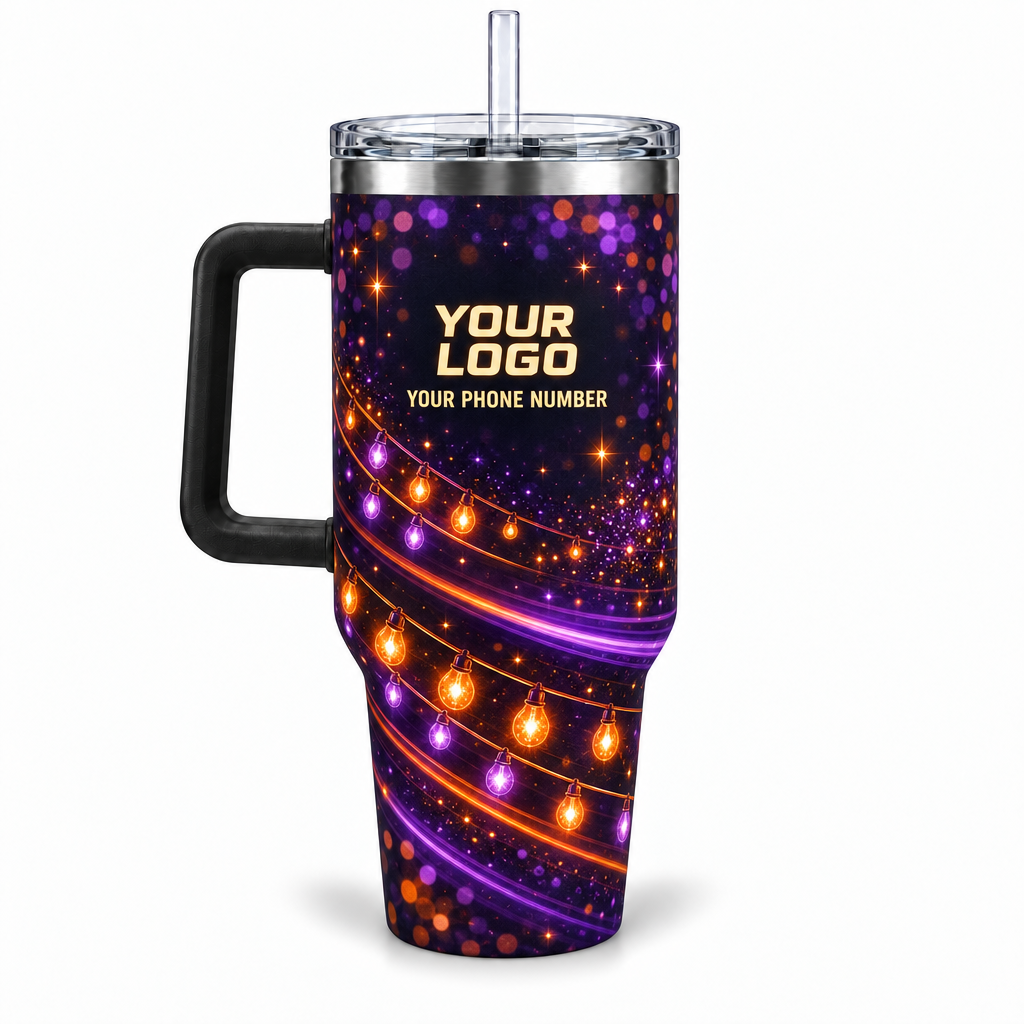 HLN022 personalized tumbler 40oz back product mockup