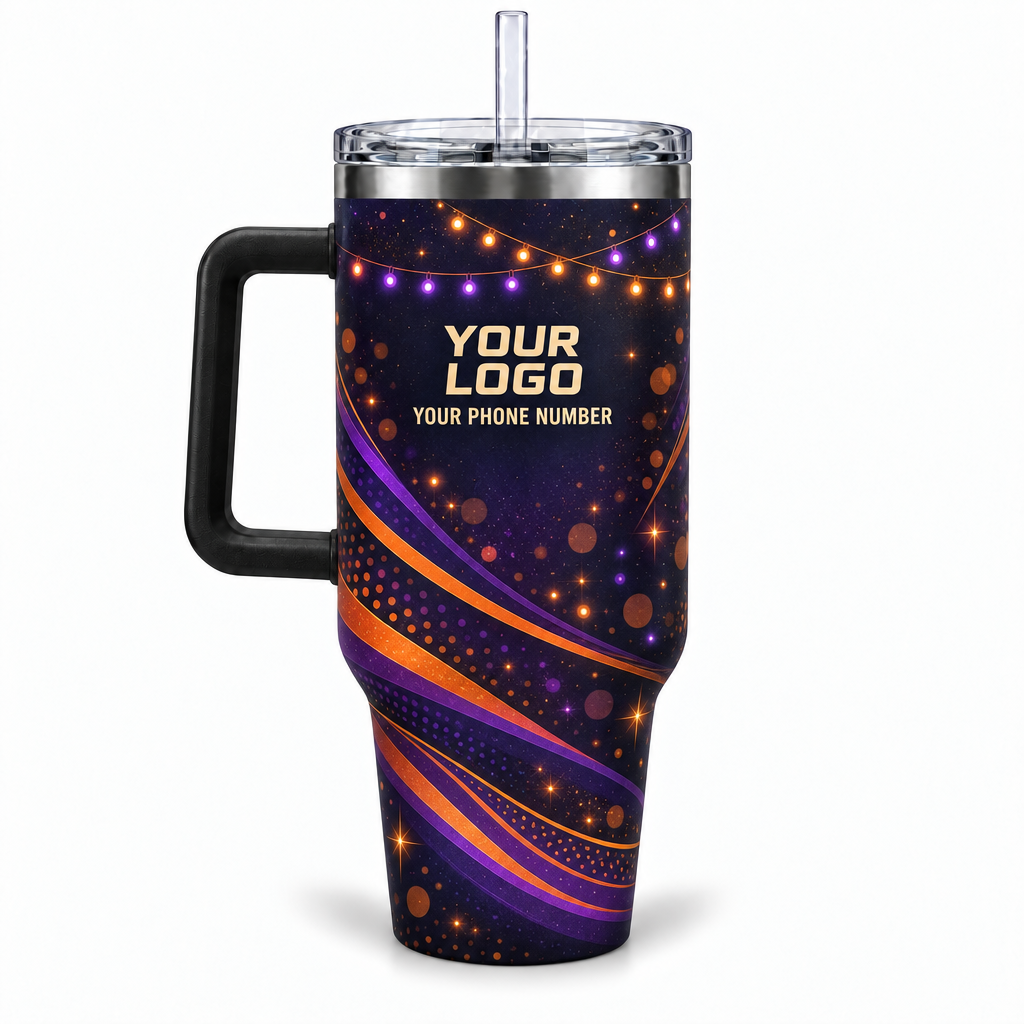 HLN024 personalized tumbler 40oz back product mockup