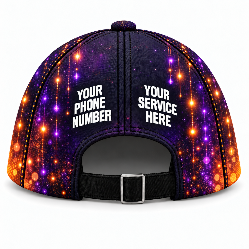 HLN026 personalized cap back product mockup