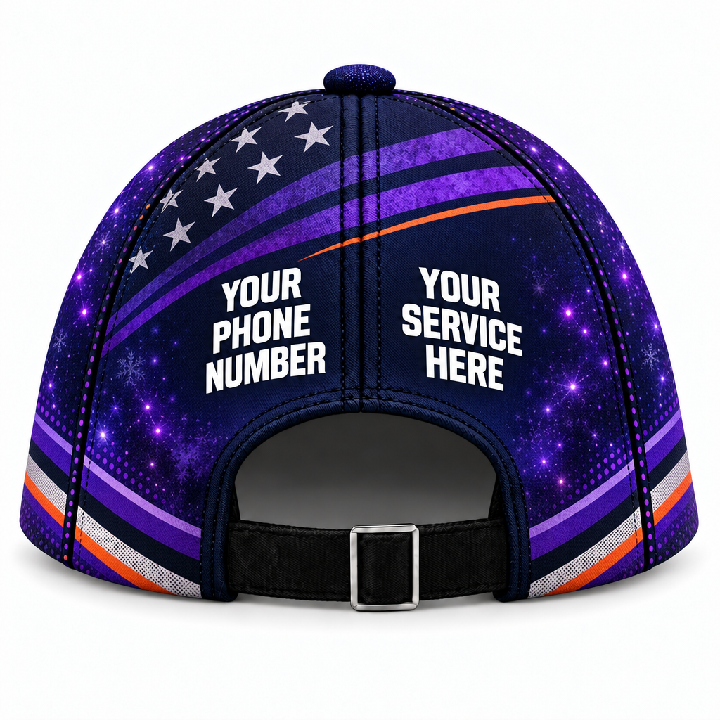 HLN028 personalized cap back product mockup