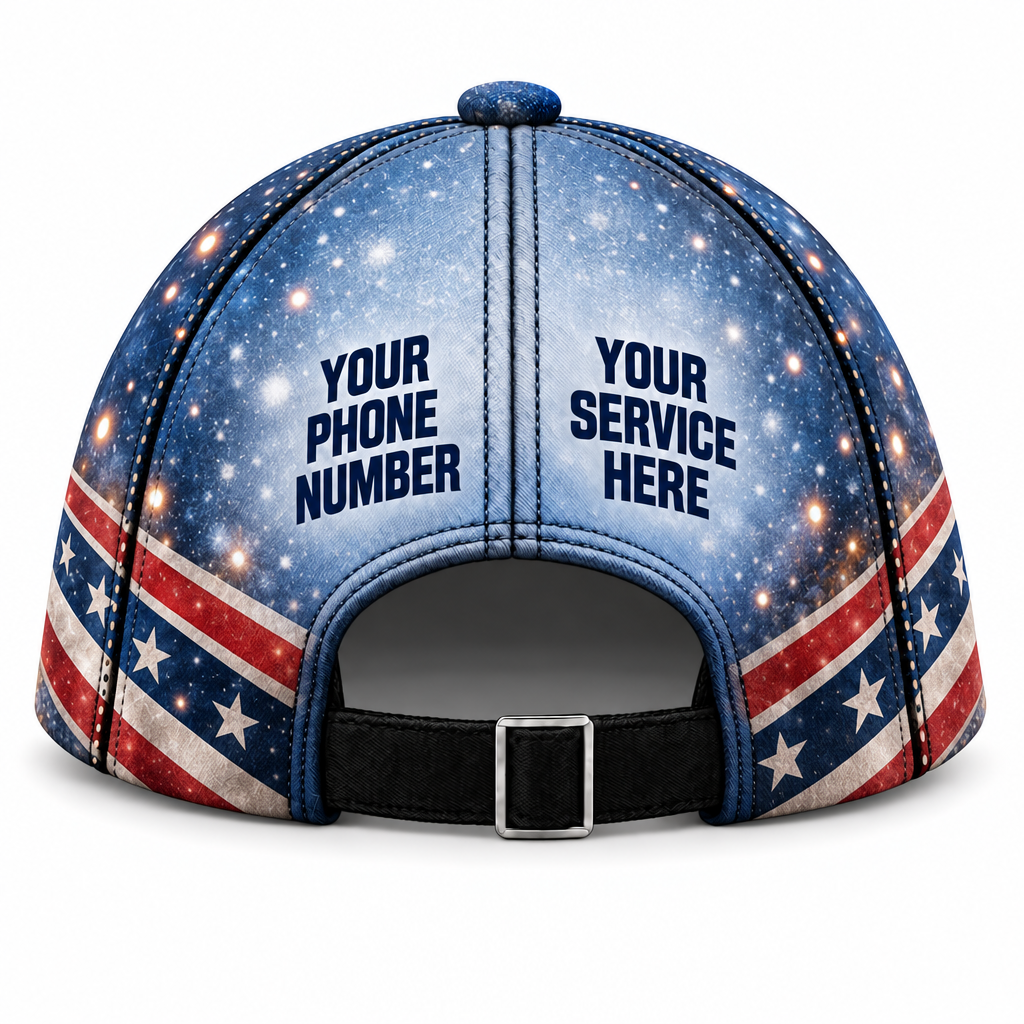 HLN032 personalized cap back product mockup