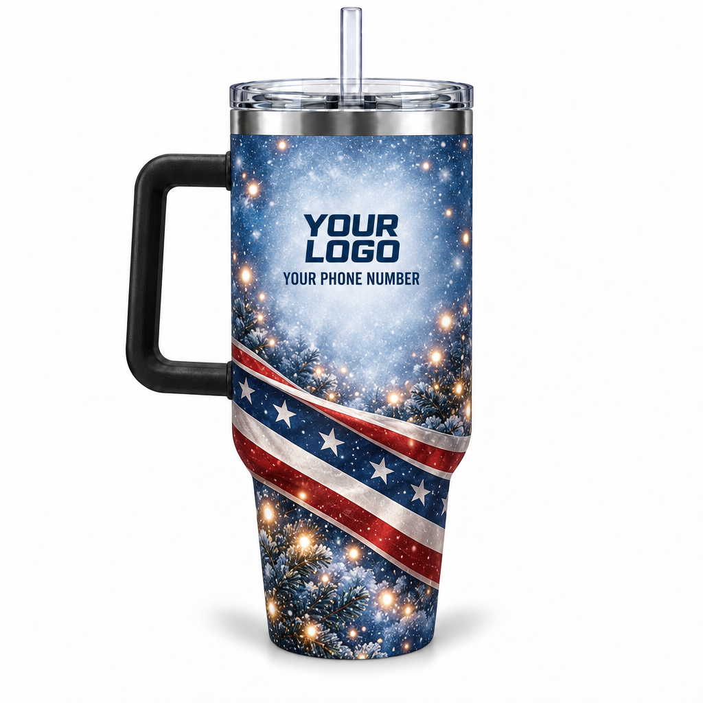 HLN032 personalized tumbler 40oz back product mockup