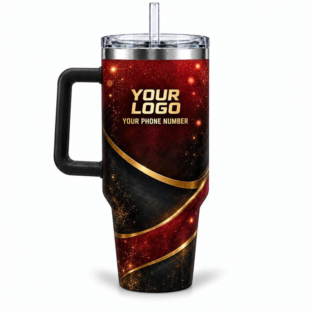 HLN035 personalized tumbler 40oz back product mockup