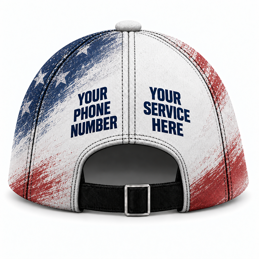 HMN003 personalized cap back product mockup