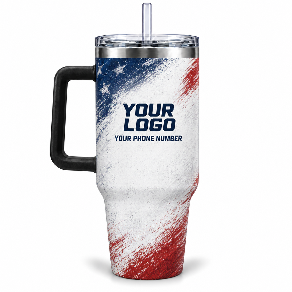 HMN003 personalized tumbler 40oz back product mockup