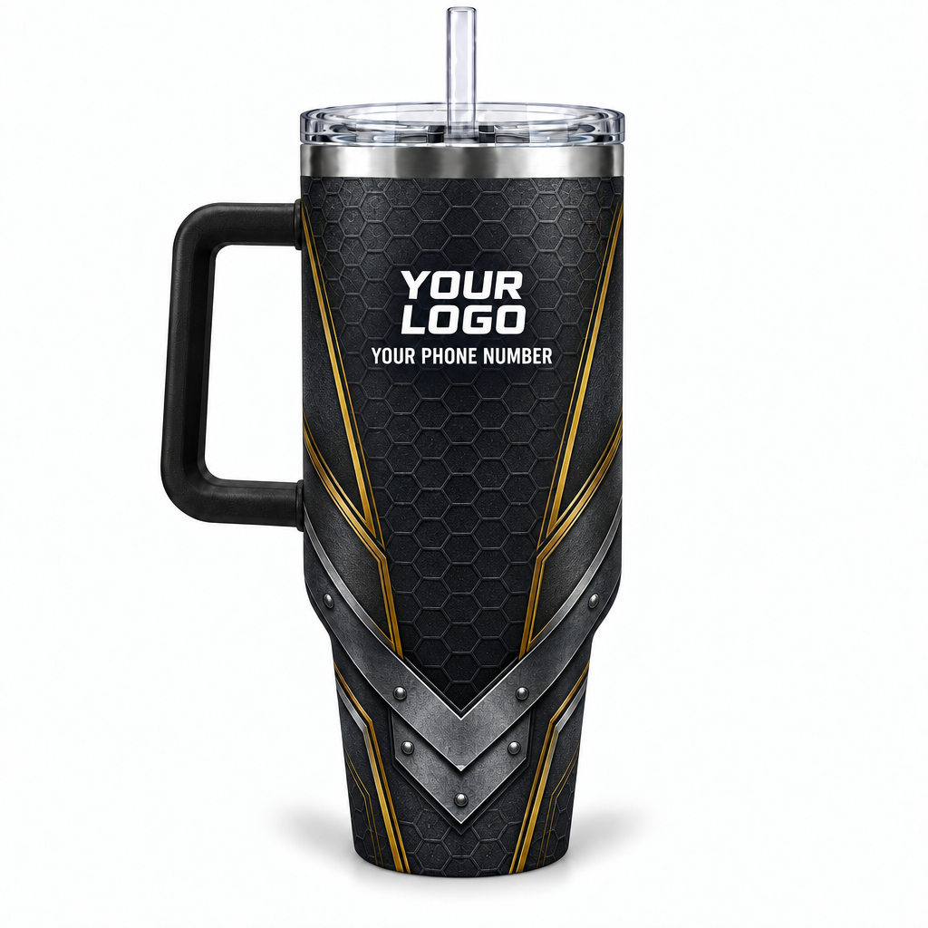 HMN006 personalized tumbler 40oz back product mockup