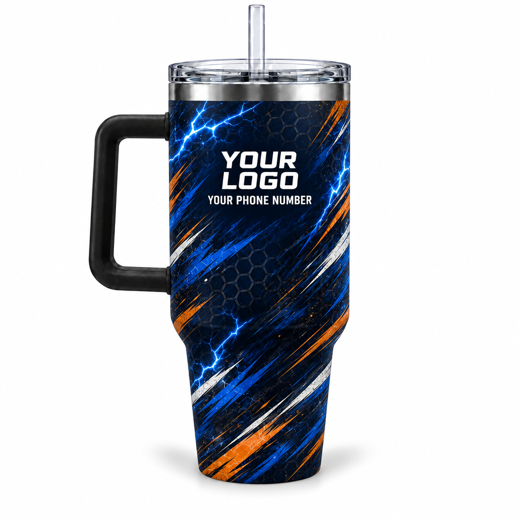 HMN010 personalized tumbler 40oz back product mockup