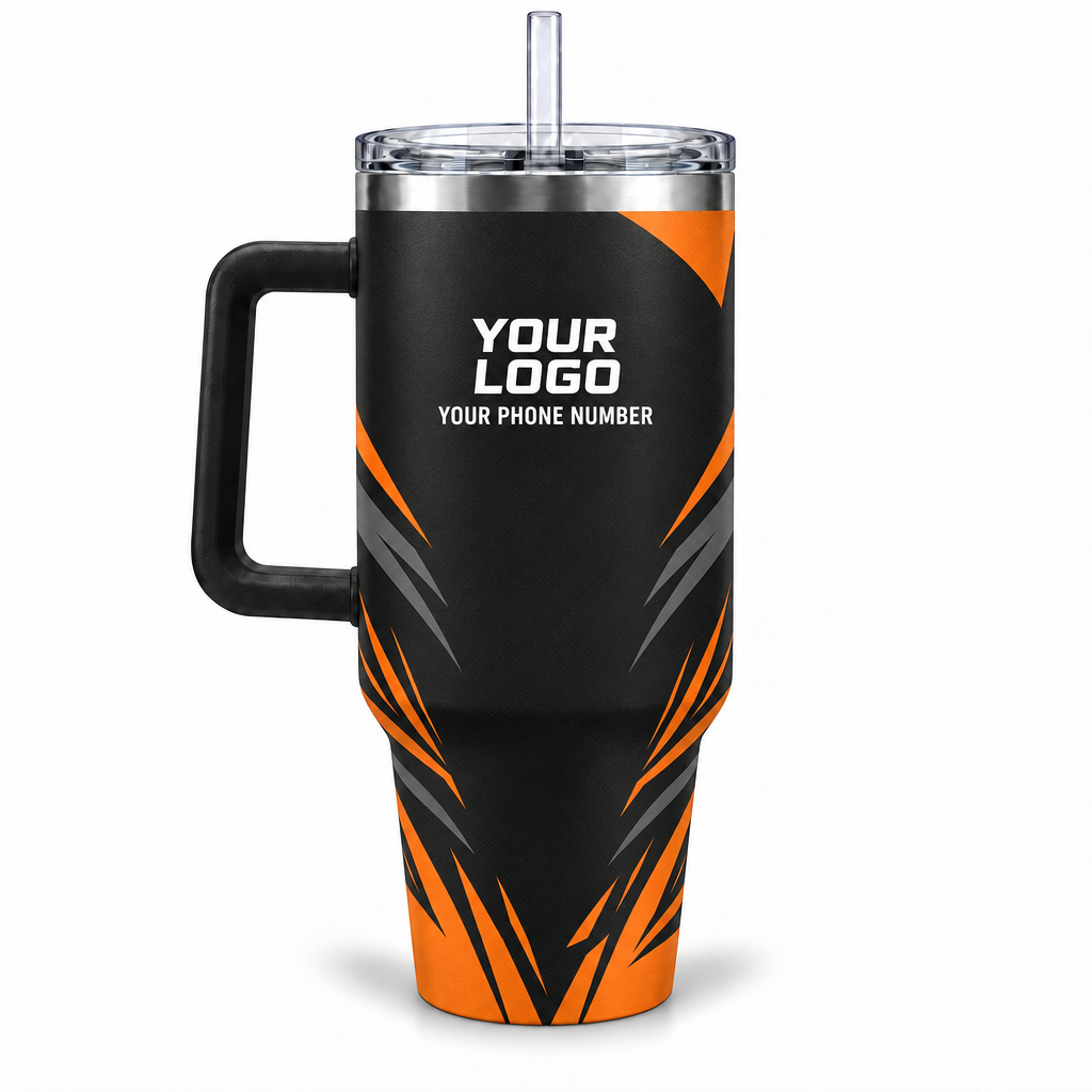HMN012 personalized tumbler 40oz back product mockup