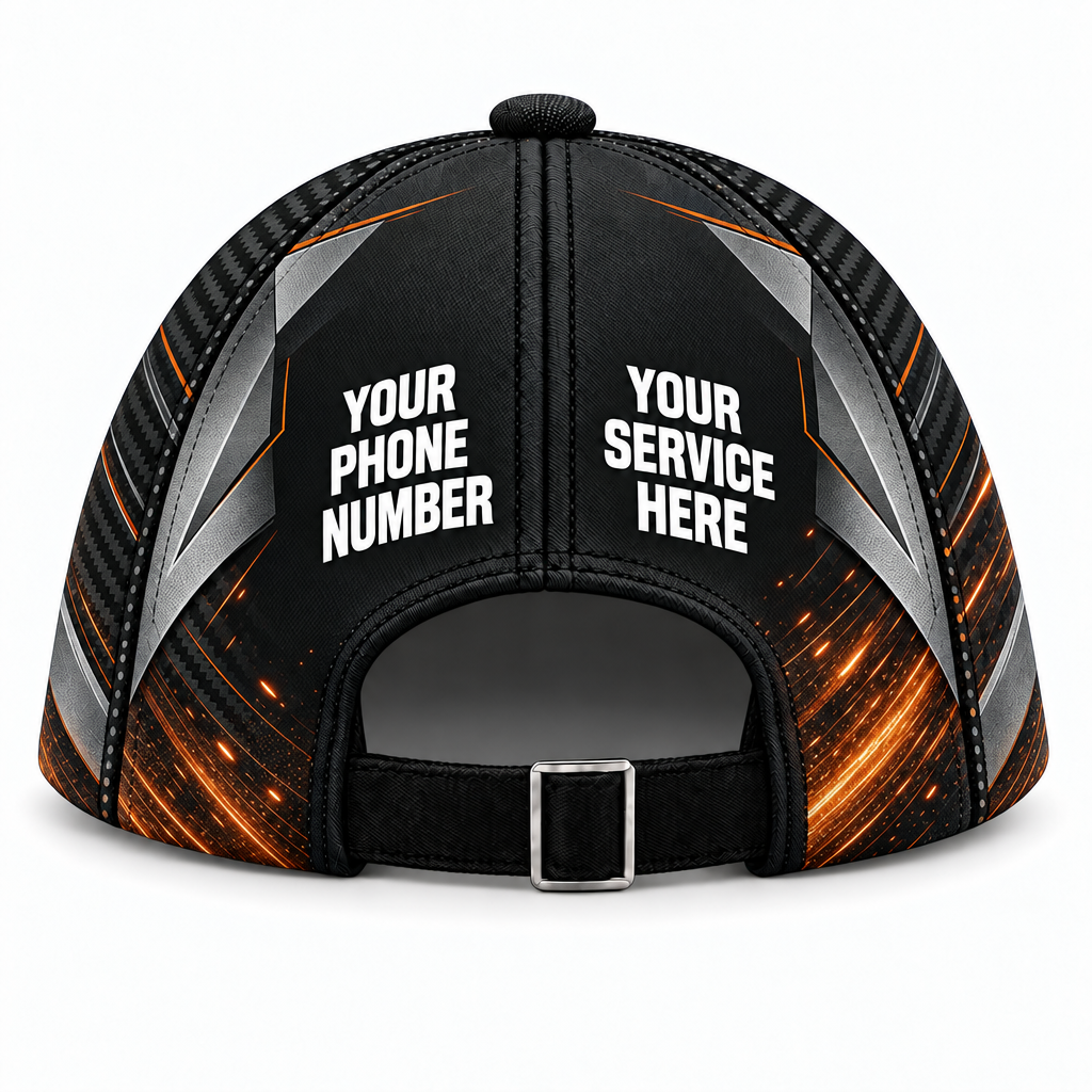 HMN013 personalized cap back product mockup