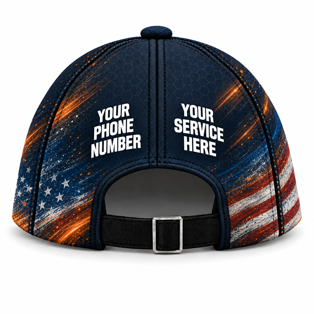 HMN015 personalized cap back product mockup