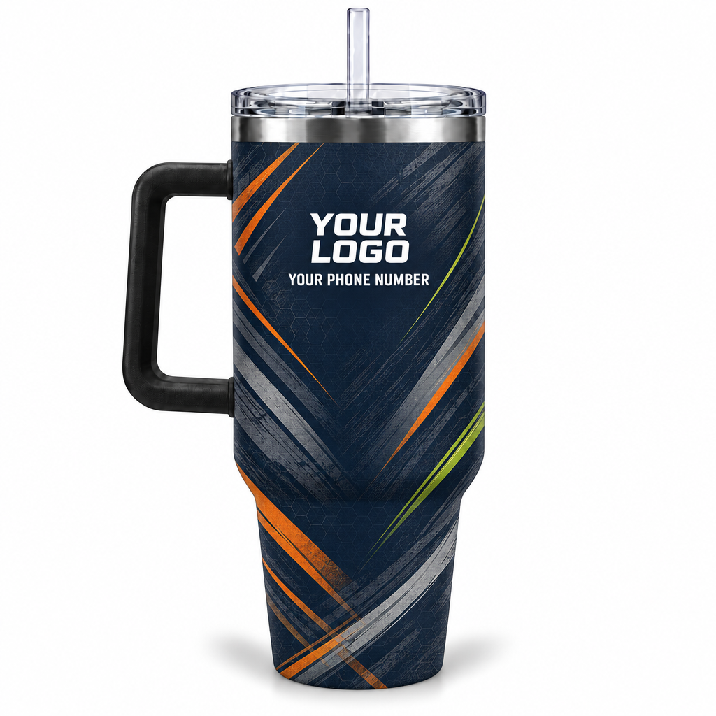 HMN018 personalized tumbler 40oz back product mockup