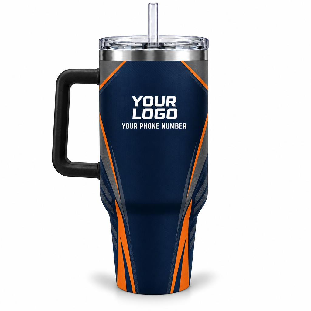 HMN019 personalized tumbler 40oz back product mockup