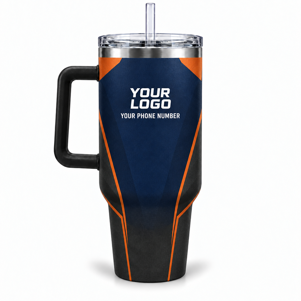 HMN020 personalized tumbler 40oz back product mockup