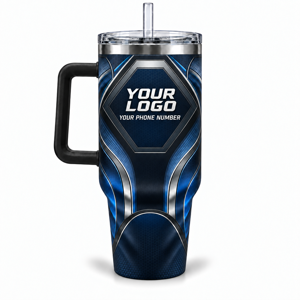 HTJS030 personalized tumbler 40oz back product mockup