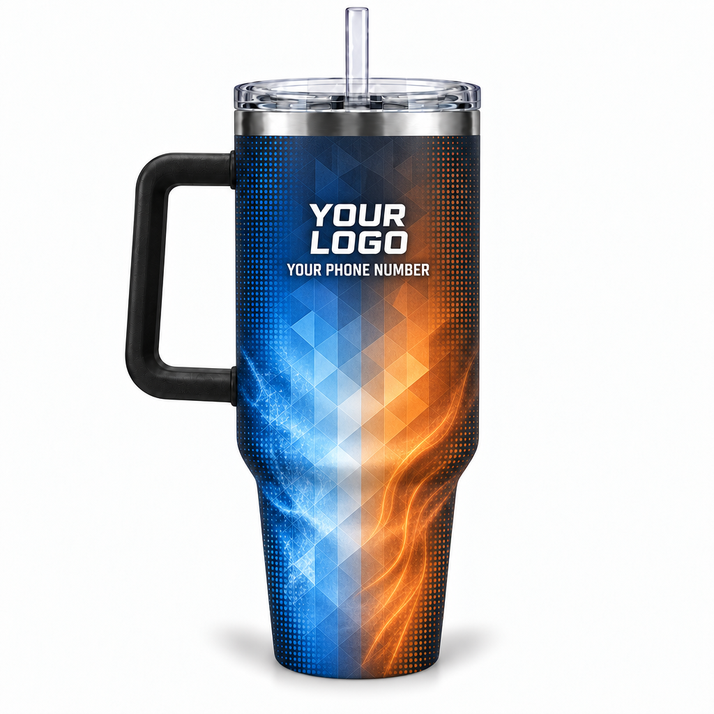 HVA002 personalized tumbler 40oz back product mockup