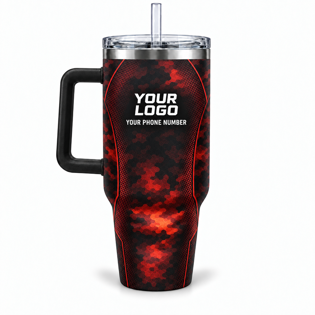 HVA005 personalized tumbler 40oz back product mockup