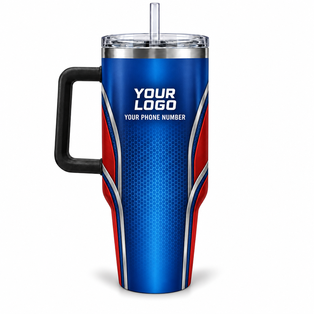 HVMC06 personalized tumbler 40oz back product mockup