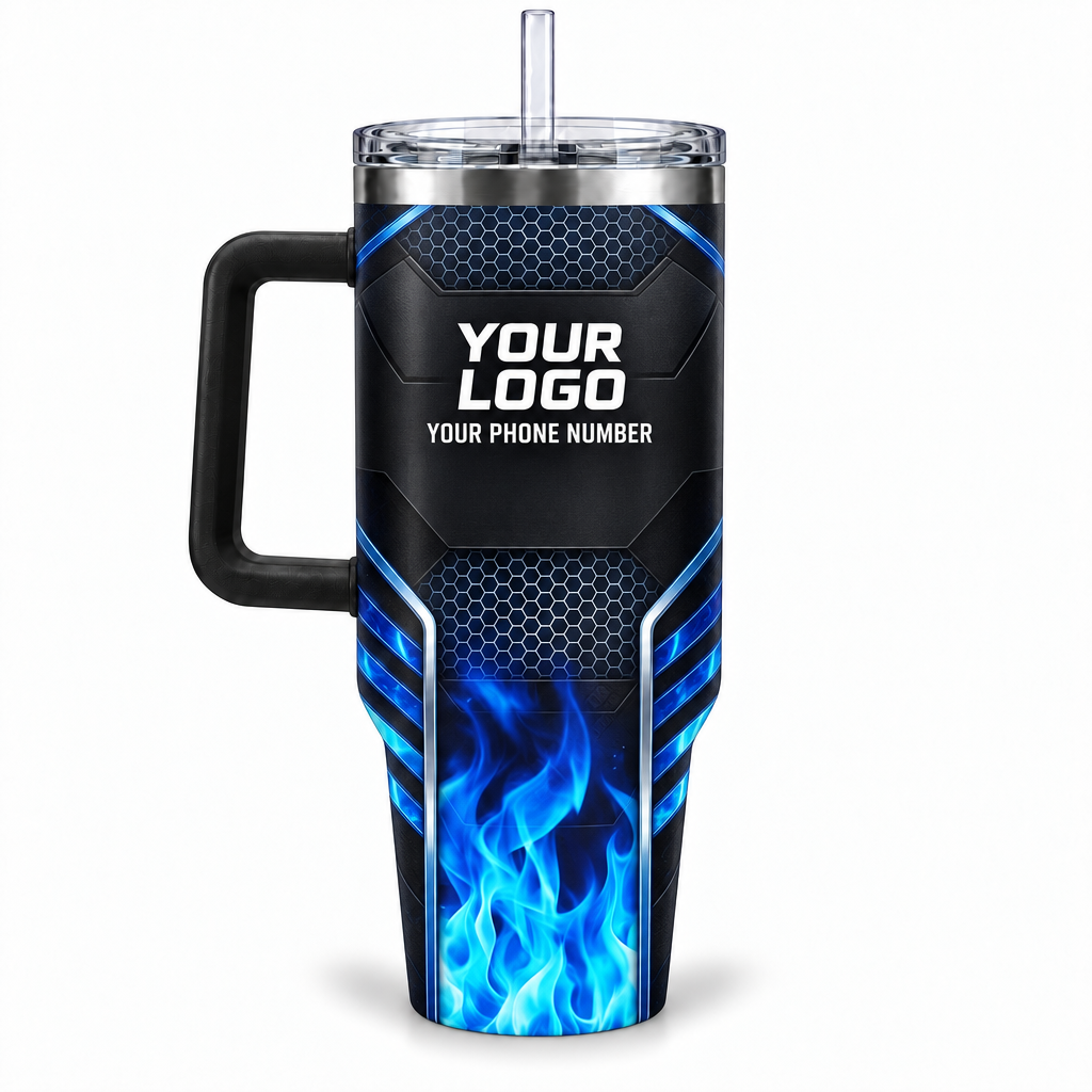 HVPB01 personalized tumbler 40oz back product mockup
