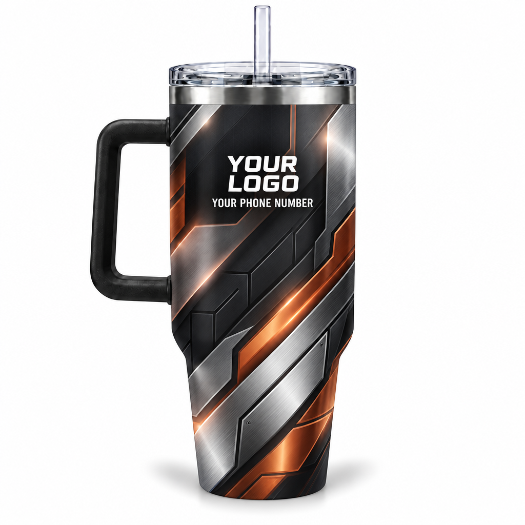 HVPBR03 personalized tumbler 40oz back product mockup