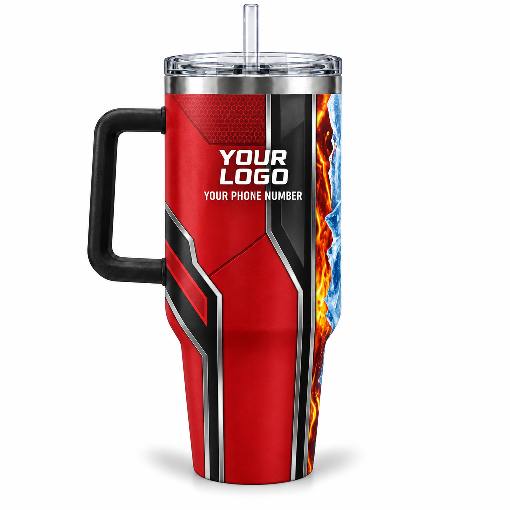 HVPR02 personalized tumbler 40oz back product mockup