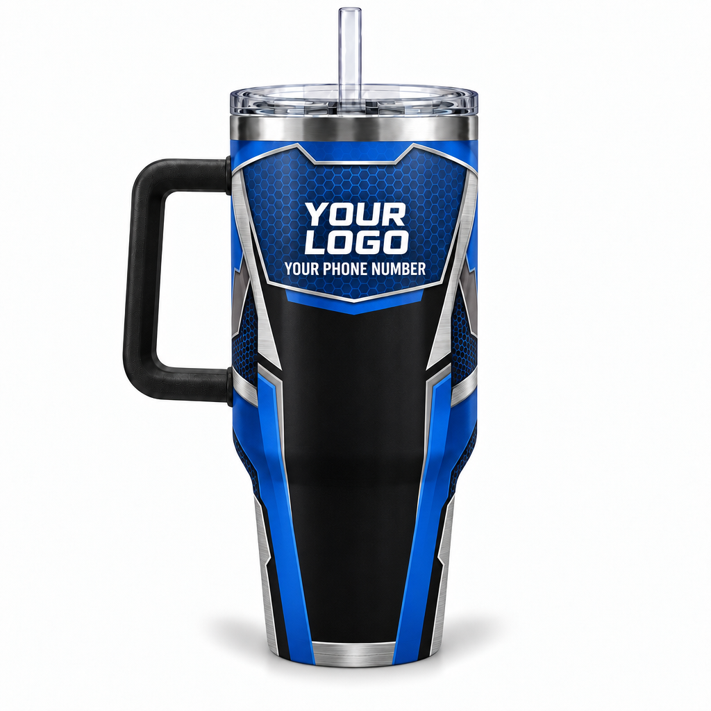 IRONMC02B personalized tumbler 40oz back product mockup