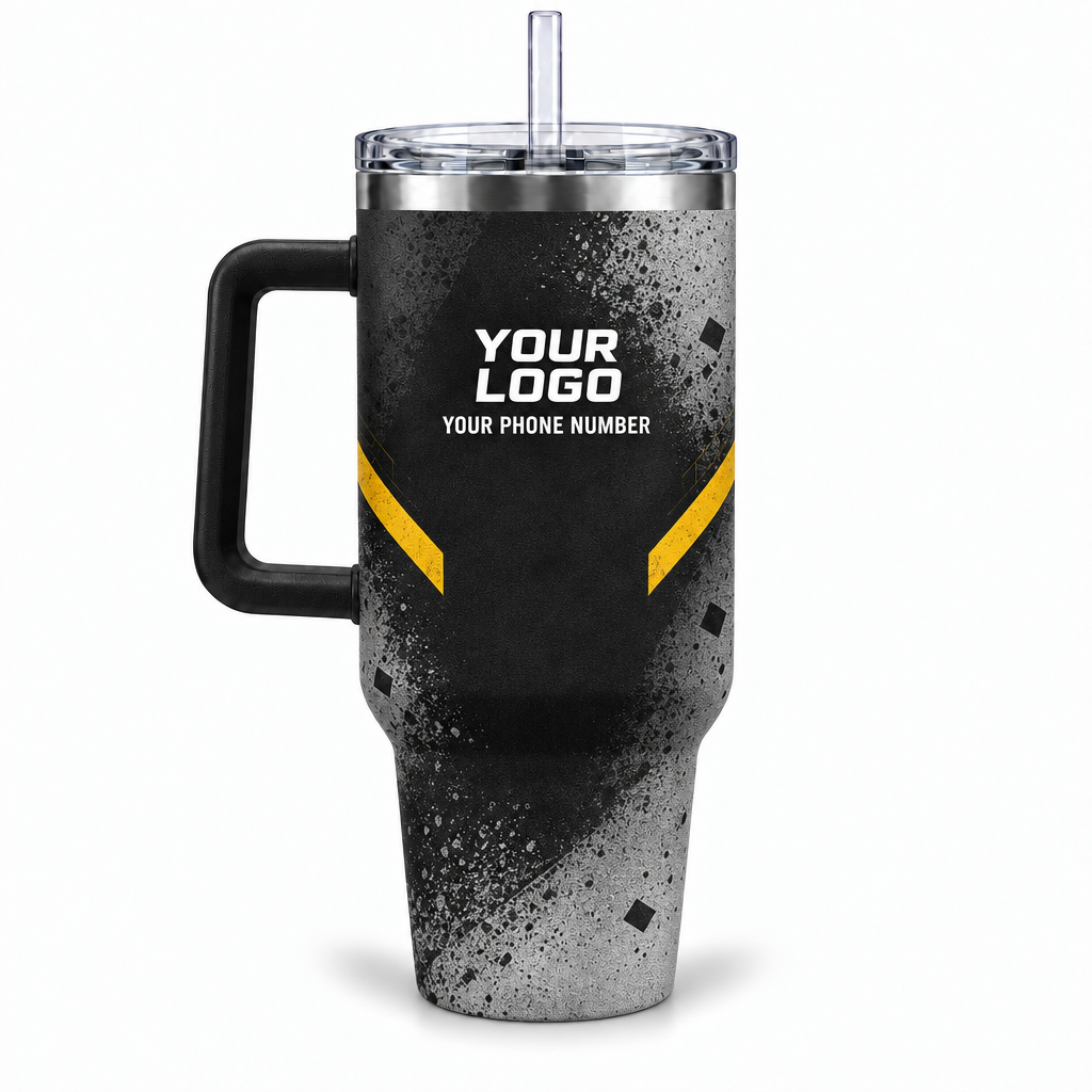 JRN005 personalized tumbler 40oz back product mockup