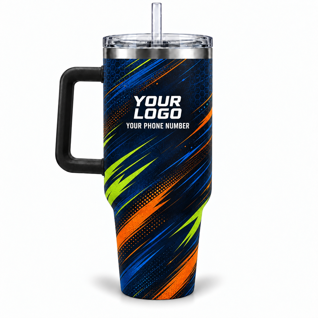 JRN008 personalized tumbler 40oz back product mockup
