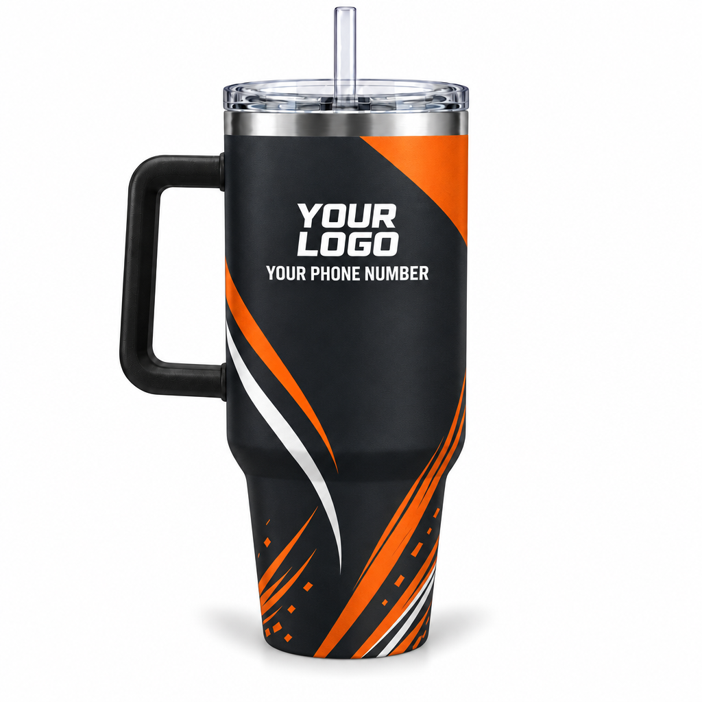 JRN013 personalized tumbler 40oz back product mockup