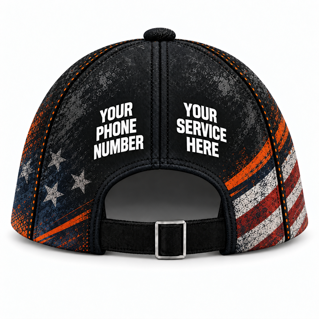 JRN015 personalized cap back product mockup