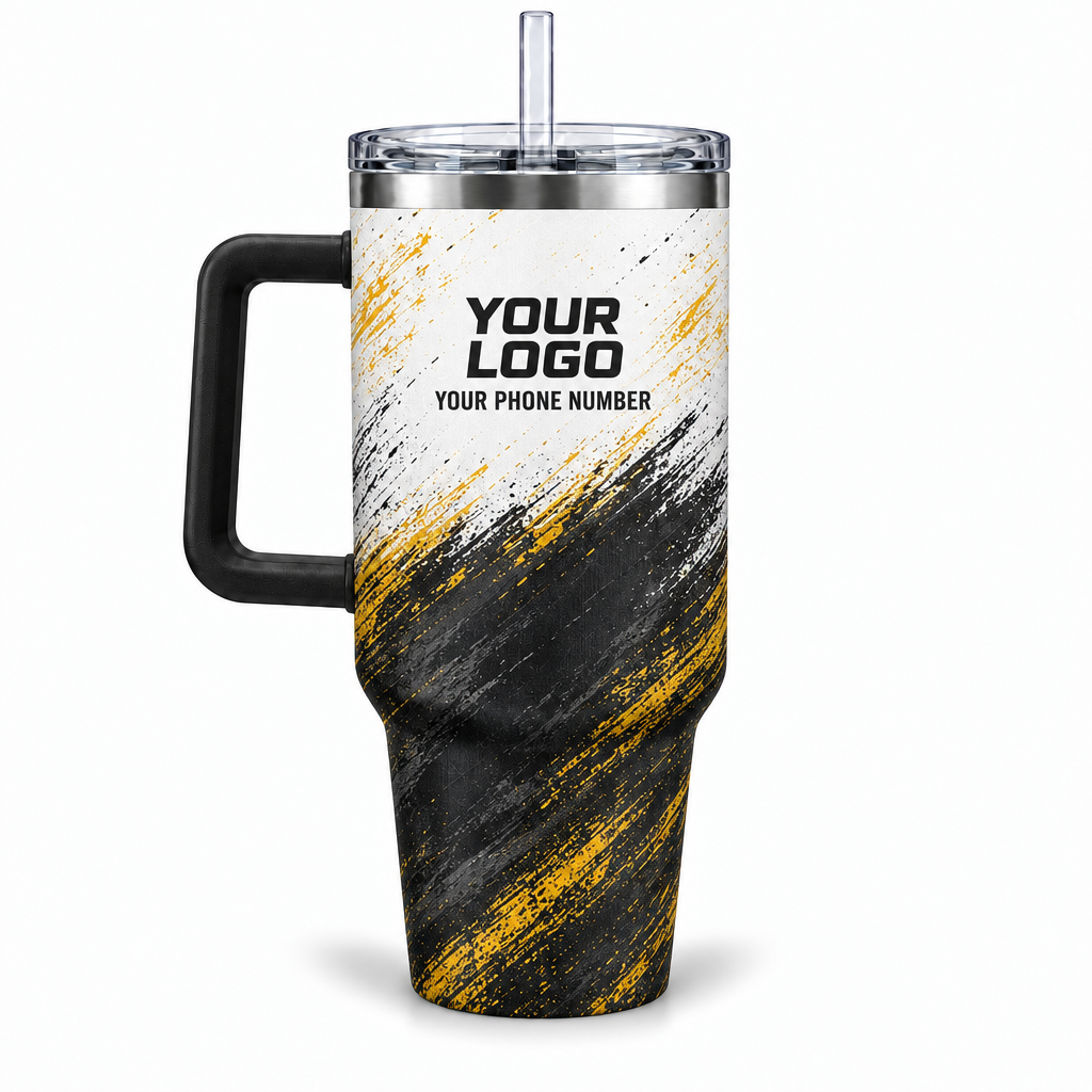 JRN023 personalized tumbler 40oz back product mockup