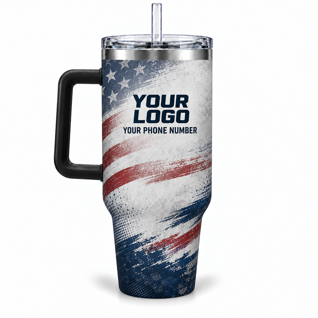 JRN024 personalized tumbler 40oz back product mockup