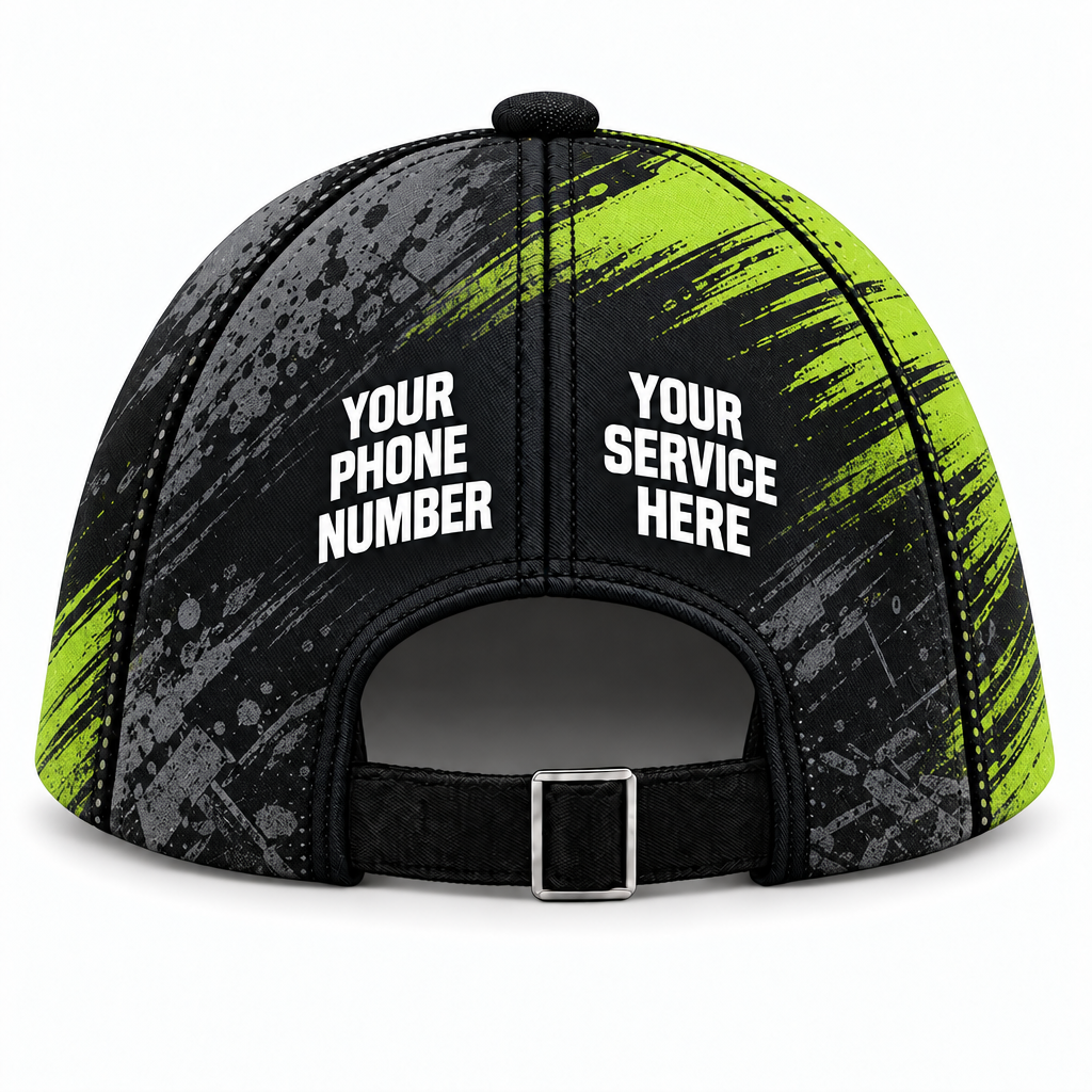 JRN025 personalized cap back product mockup