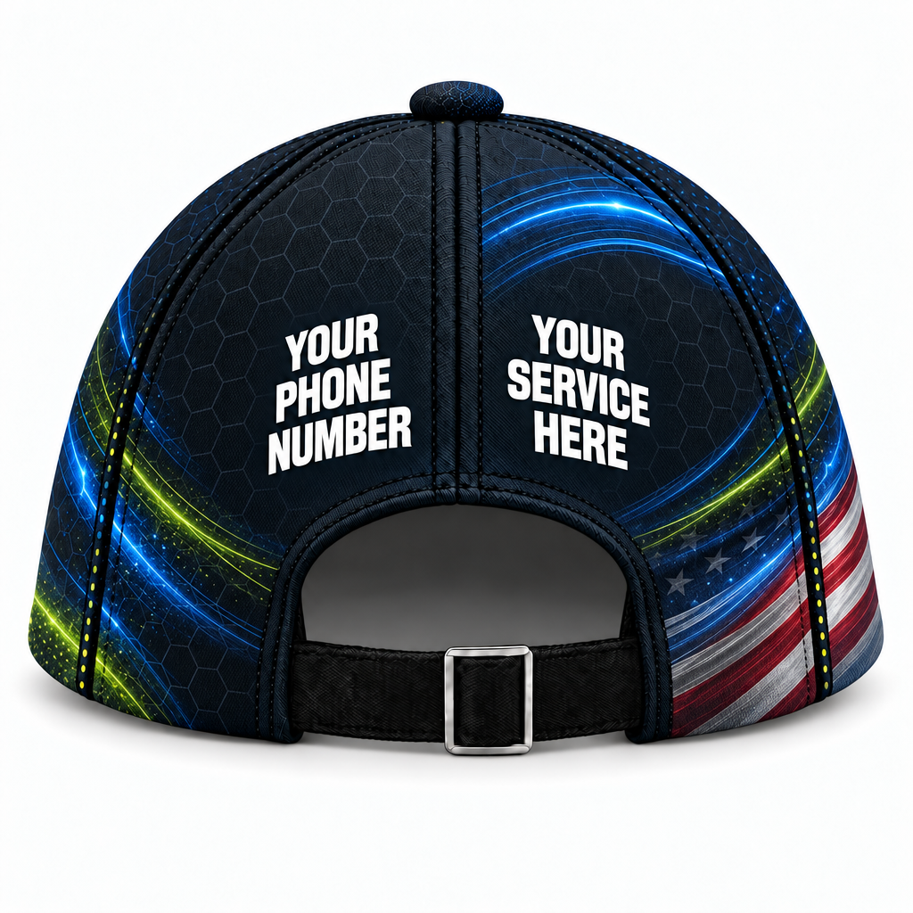 PCN009 personalized cap back product mockup