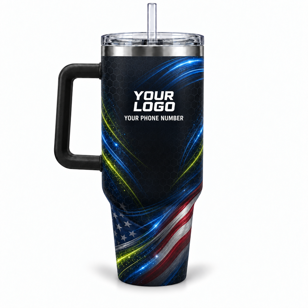 PCN009 personalized tumbler 40oz back product mockup