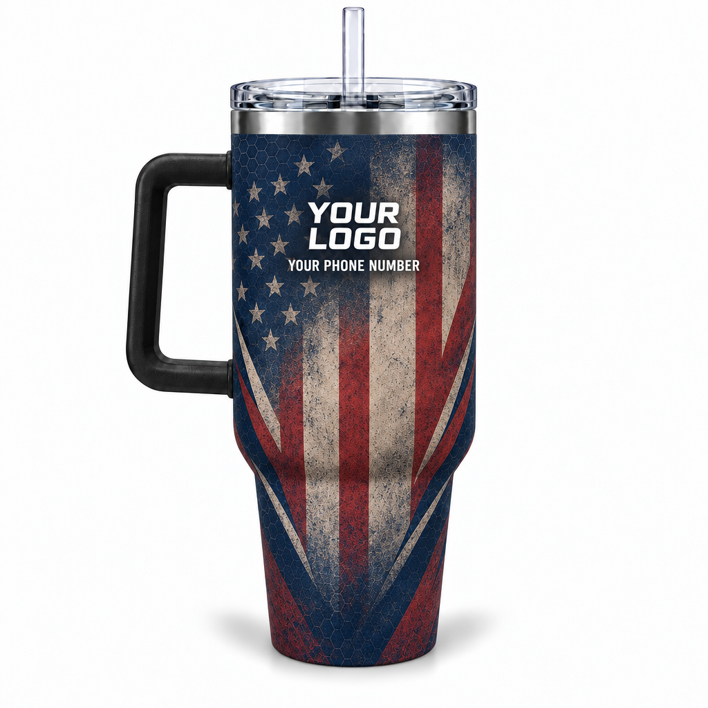 PCUP02 personalized tumbler 40oz back product mockup