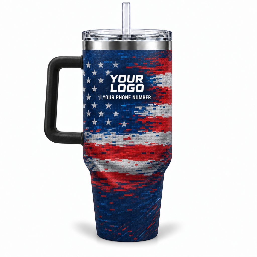 PCUP05 personalized tumbler 40oz back product mockup