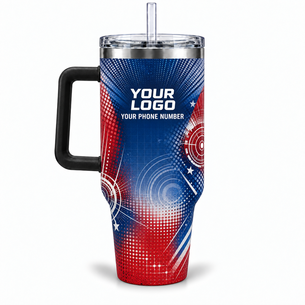 PLN002 personalized tumbler 40oz back product mockup