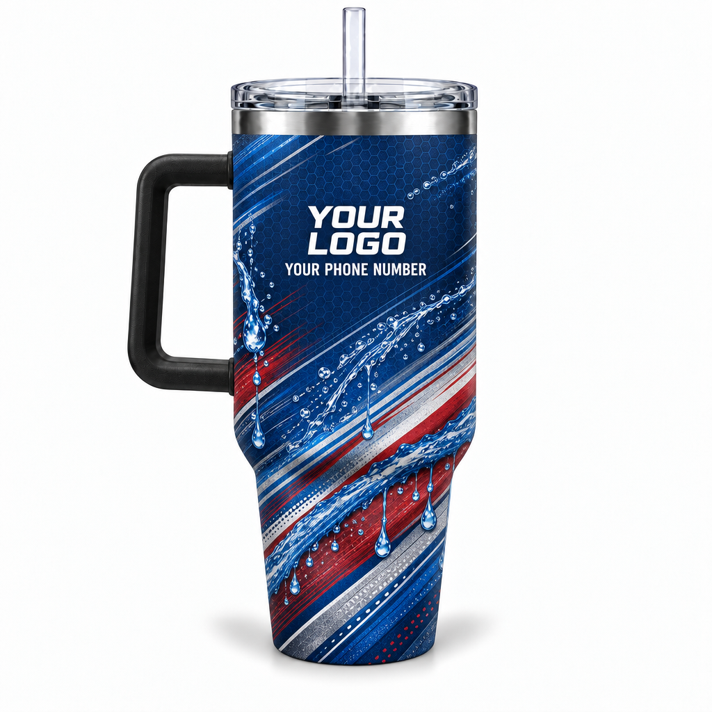 PLN003 personalized tumbler 40oz back product mockup