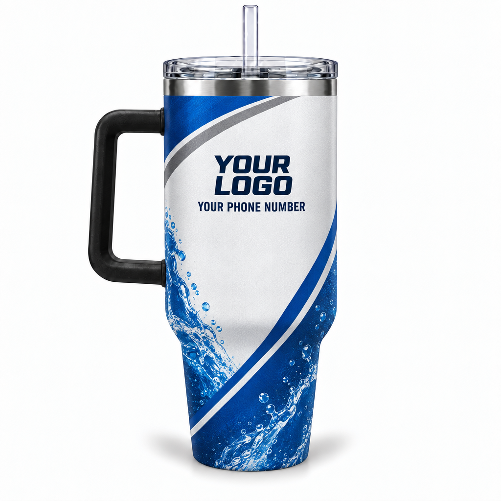 PLN013 personalized tumbler 40oz back product mockup