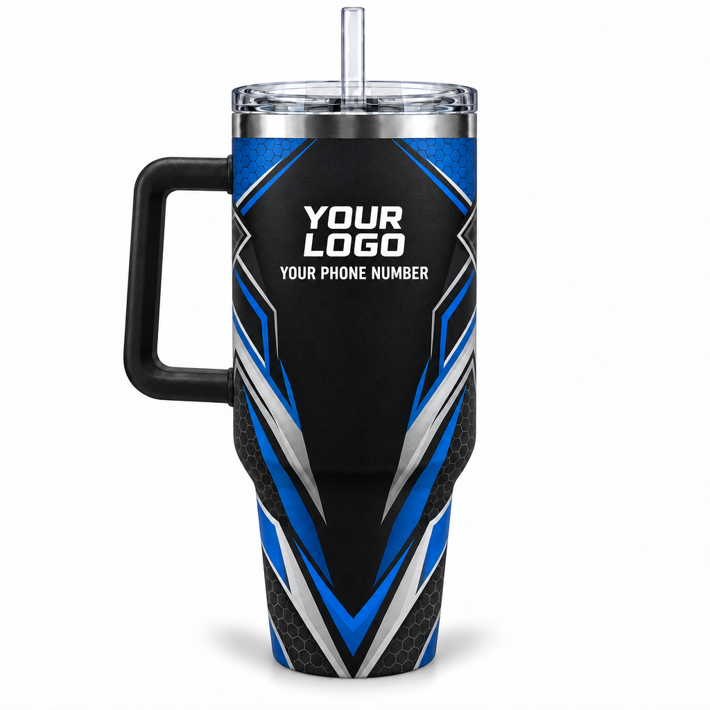 PLN016 personalized tumbler 40oz back product mockup