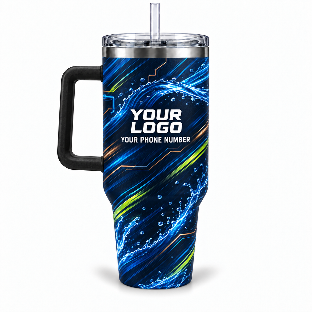 PLN018 personalized tumbler 40oz back product mockup
