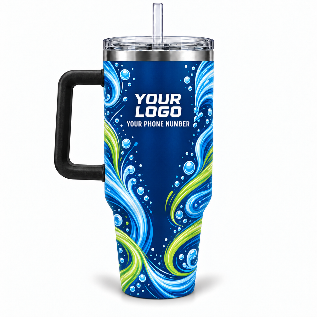 PLN022 personalized tumbler 40oz back product mockup